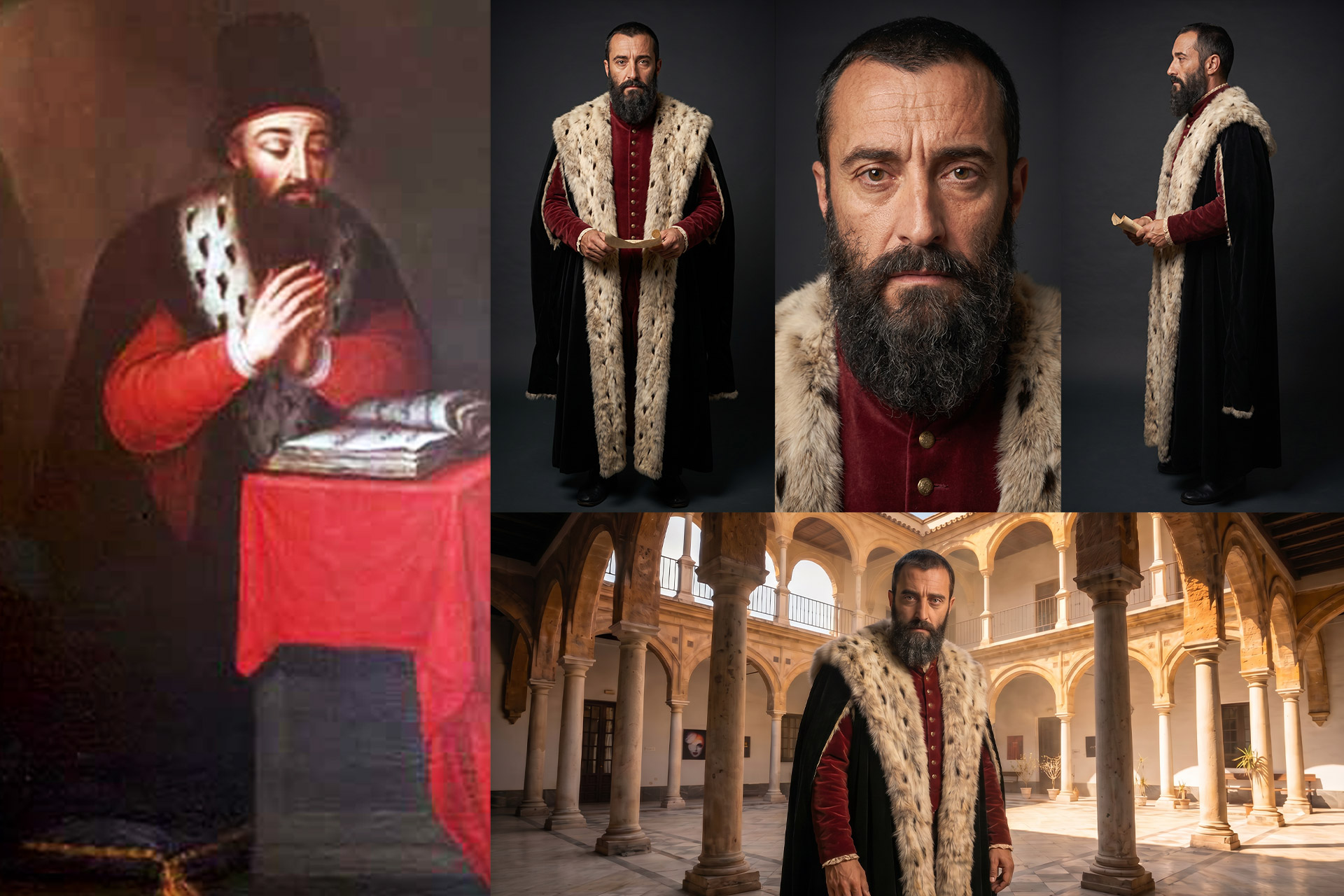Reconstrucción de personaje histórico para un anuncio y spot con ia.